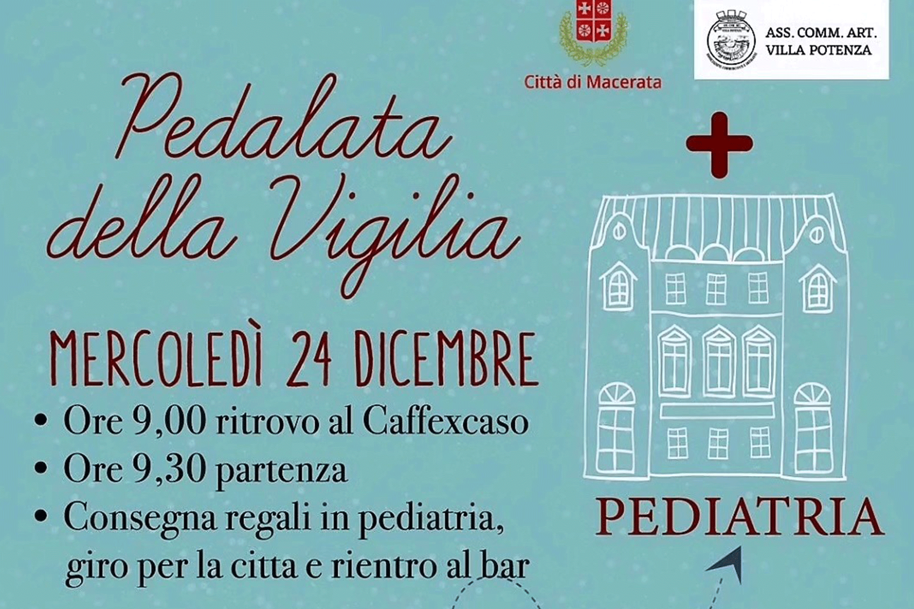 Al momento stai visualizzando Pedalata della Vigilia | Macerata 24 Dicembre
