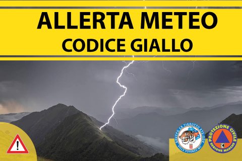 Allerta meteo, codice giallo